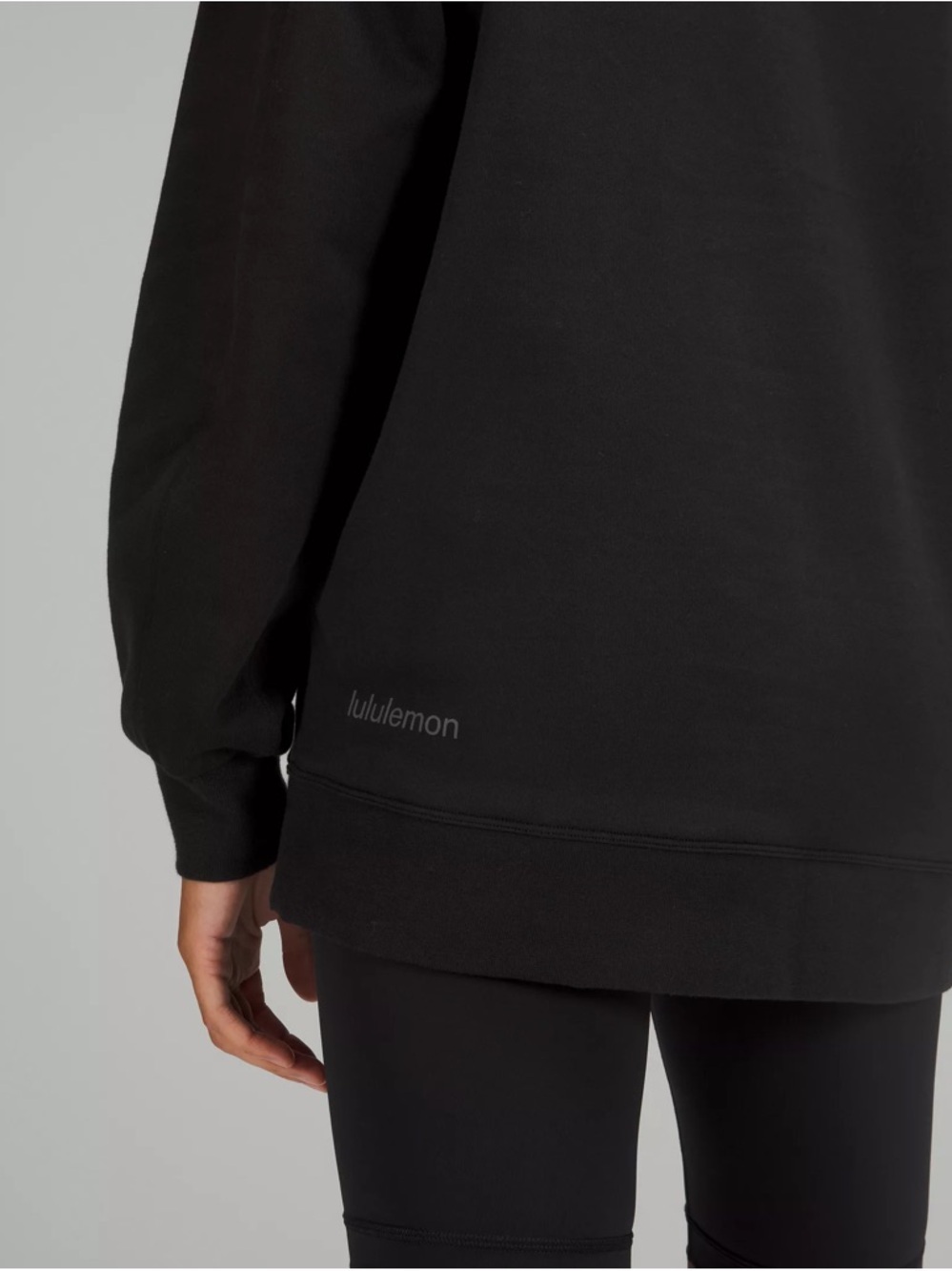 lululemon athletica Unisex Member Crewneck Sweatshirt - Black - Picture 9 of 11